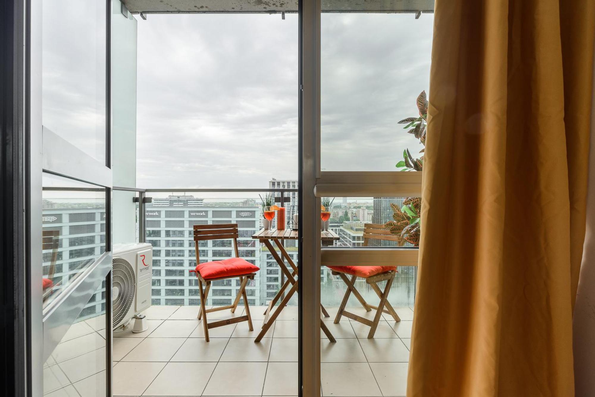 Luxury Apartments In Platinum Tower Varsovia Exterior foto
